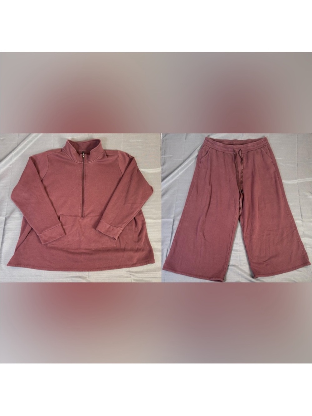 Torrid Sleep Two-Piece Cozy Lounge Set - Half-Zip Top & Wide Leg Pants